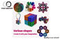 Folheado a níquel brilhante do brinquedo magnético colorido das esferas de NdFeB para crianças